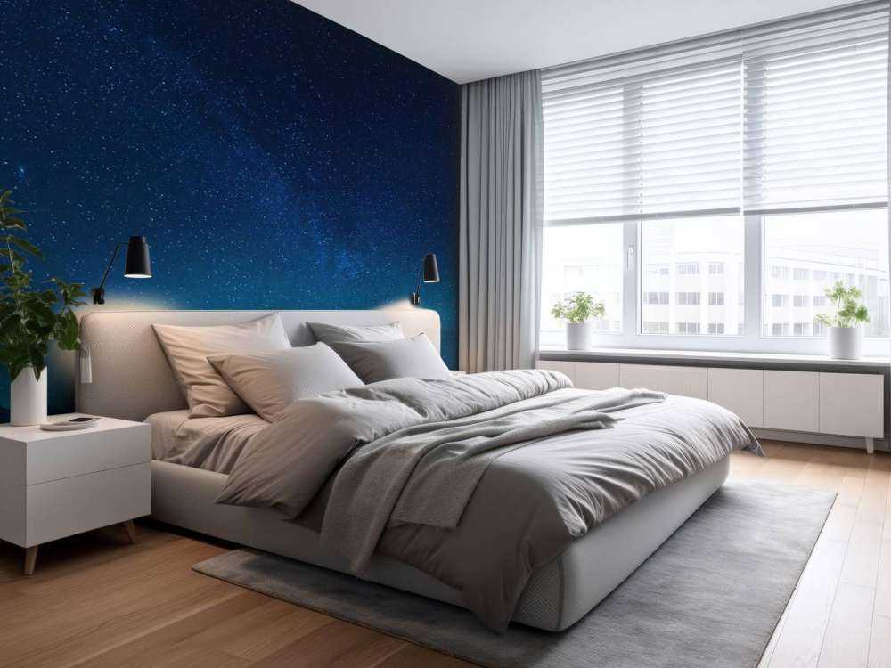 Stjernehimmel med nordlys