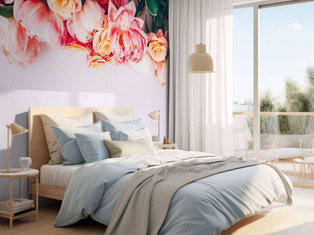 Rosor i olika nyanser av rosa