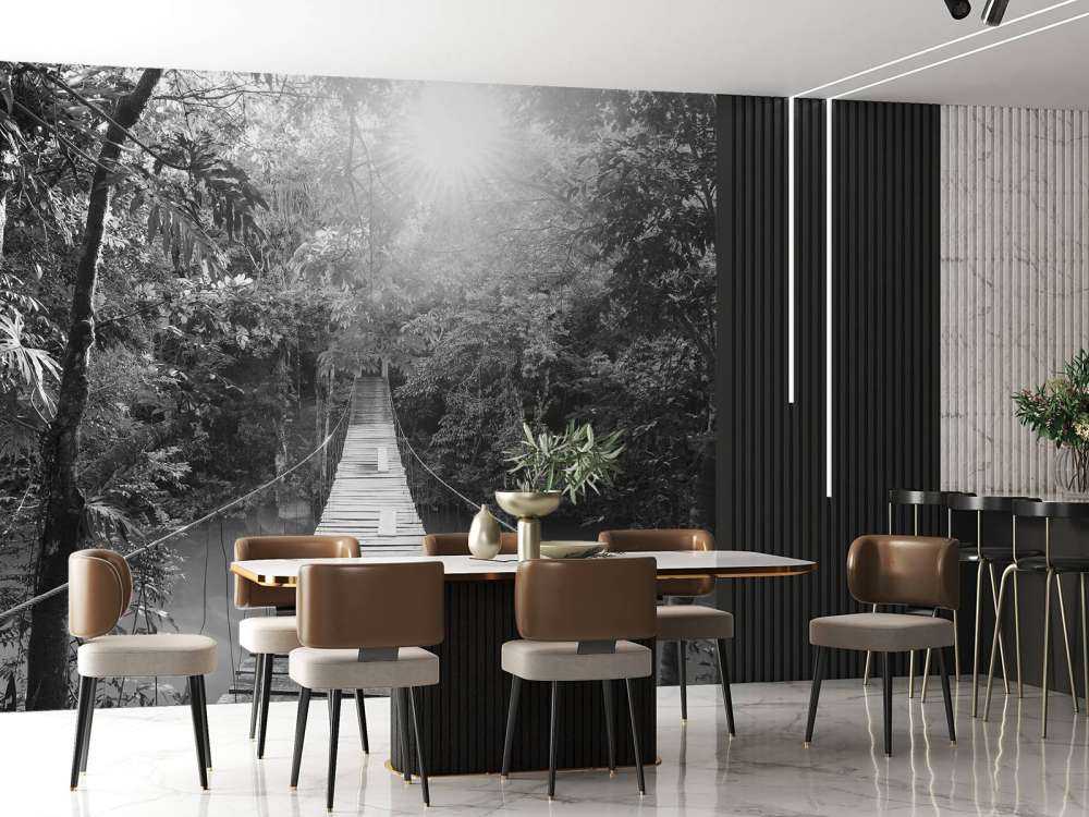 Hängbro svart och vit