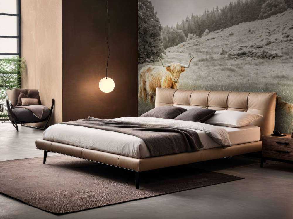 Skotsk highlander med kalv