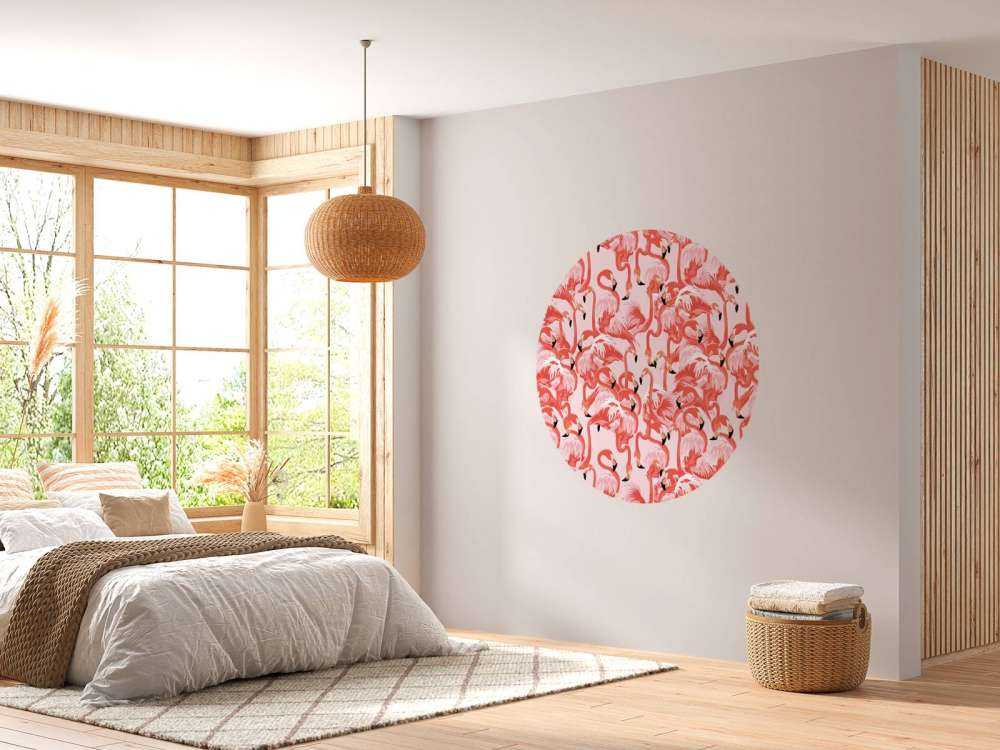 Exotiska flamingos