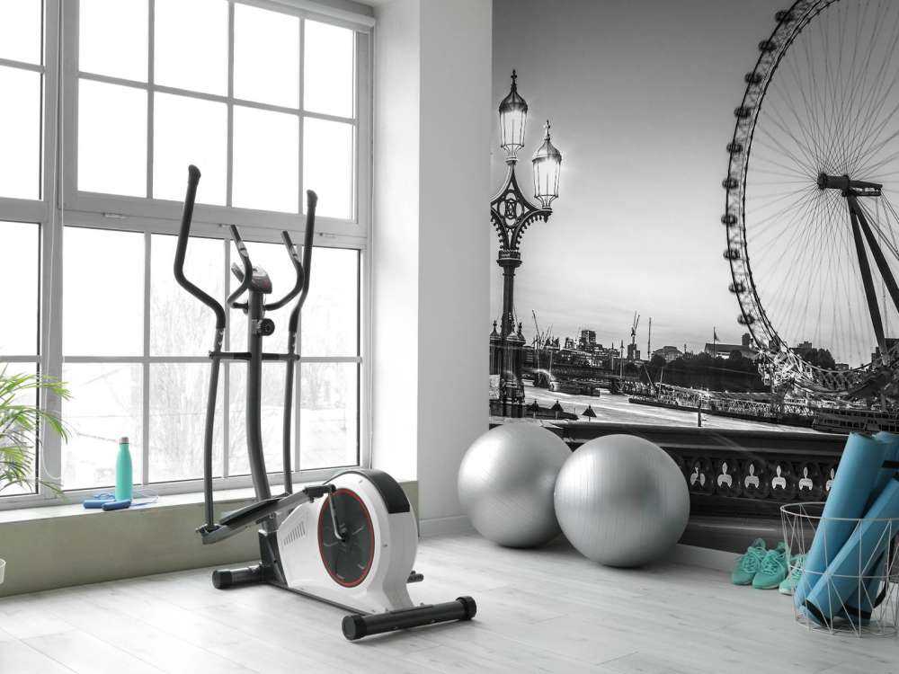 Pariserhjulet svart och vitt