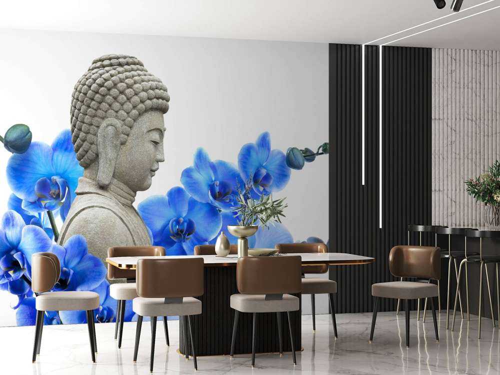 Buddha och orkidéer