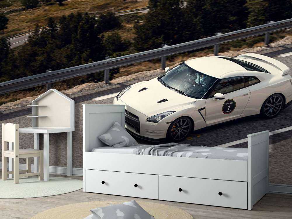 Nissan GT-R på bergväg