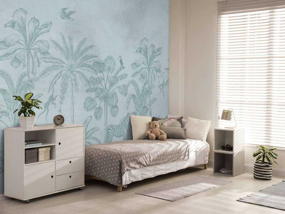 Djungel djungel blå