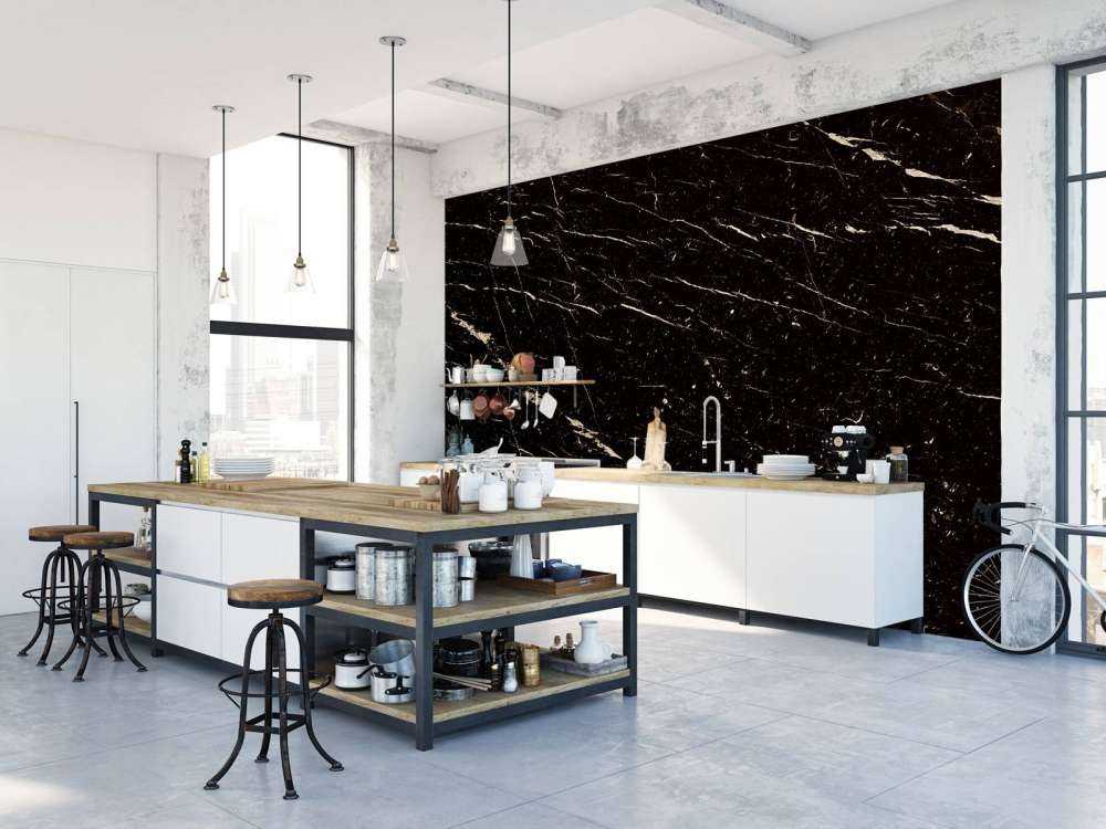 Mörk marmor med ljus struktur