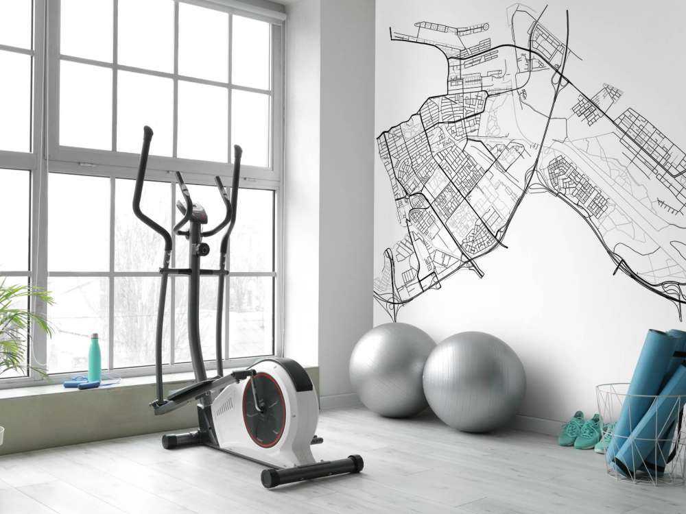 Karta Amsterdam öst, vit