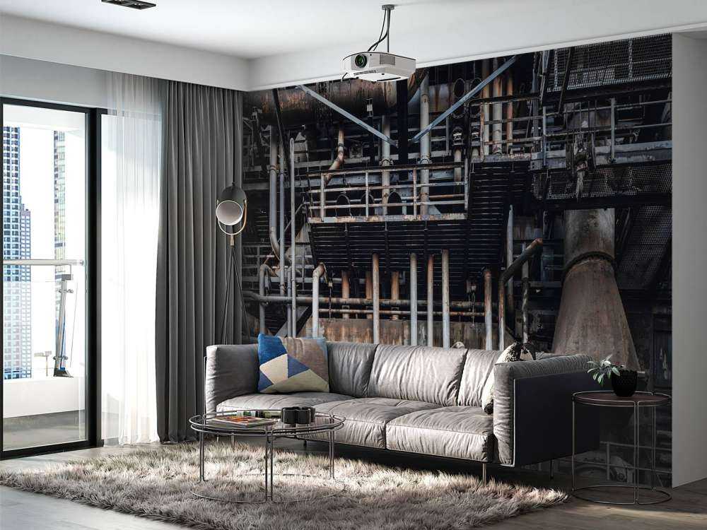 Gammal industriell fabrik