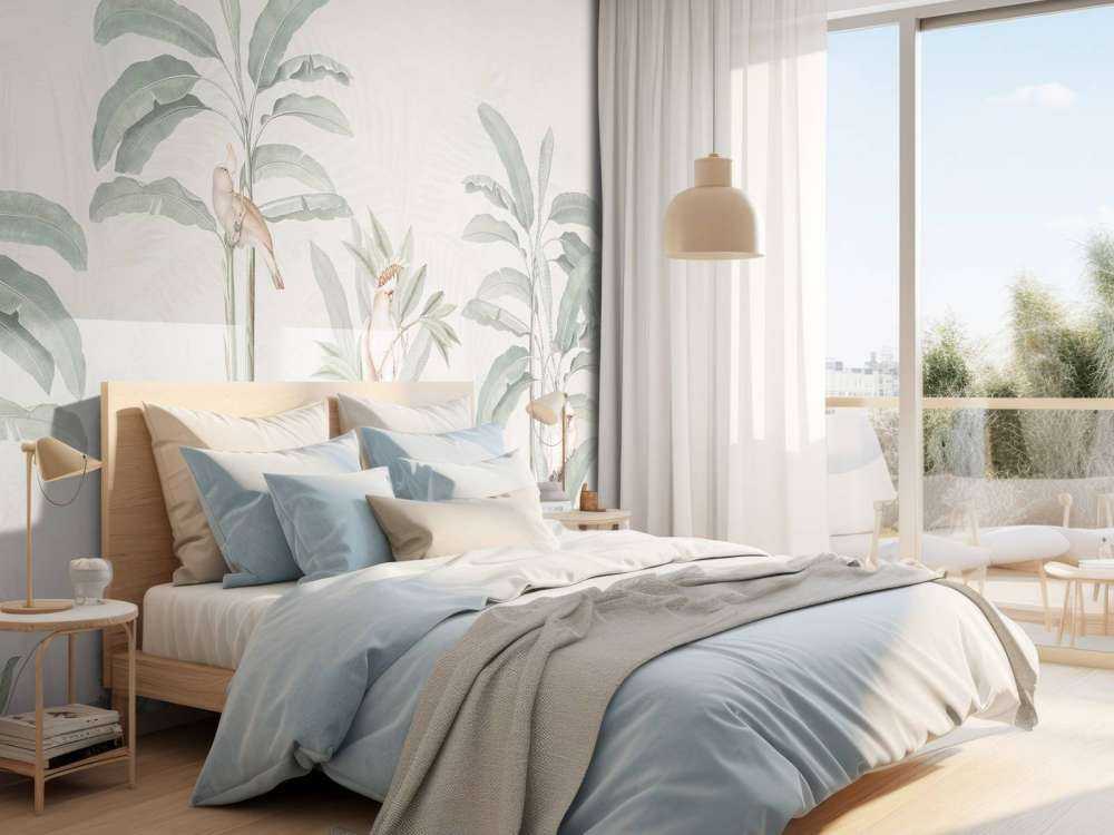 Vintage djungellandskap - pastell