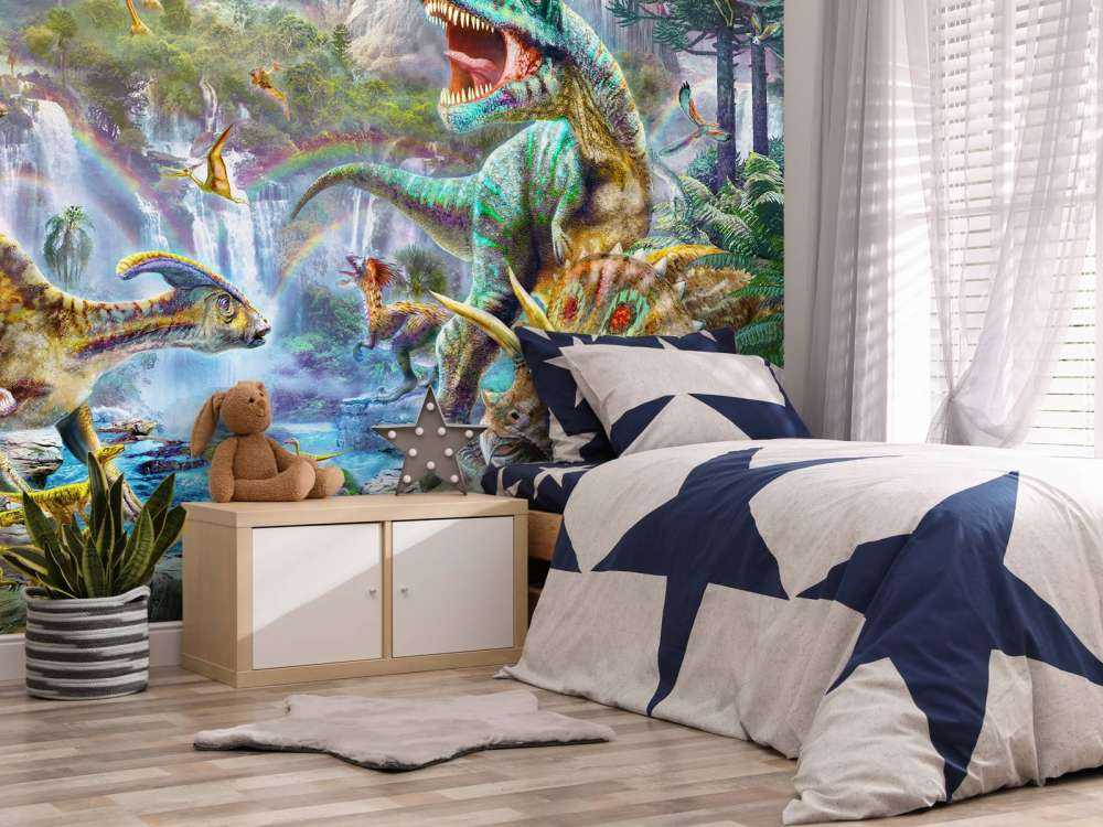 Dinosaurs at the Waterfalls