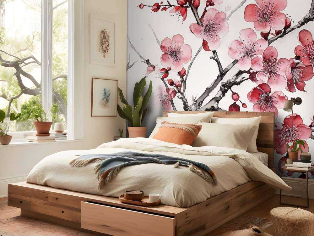 Bläckkörsbärsblommor grenar #6