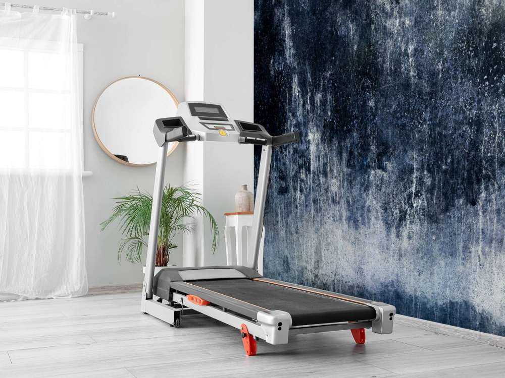 Gammel forvitret blå væg