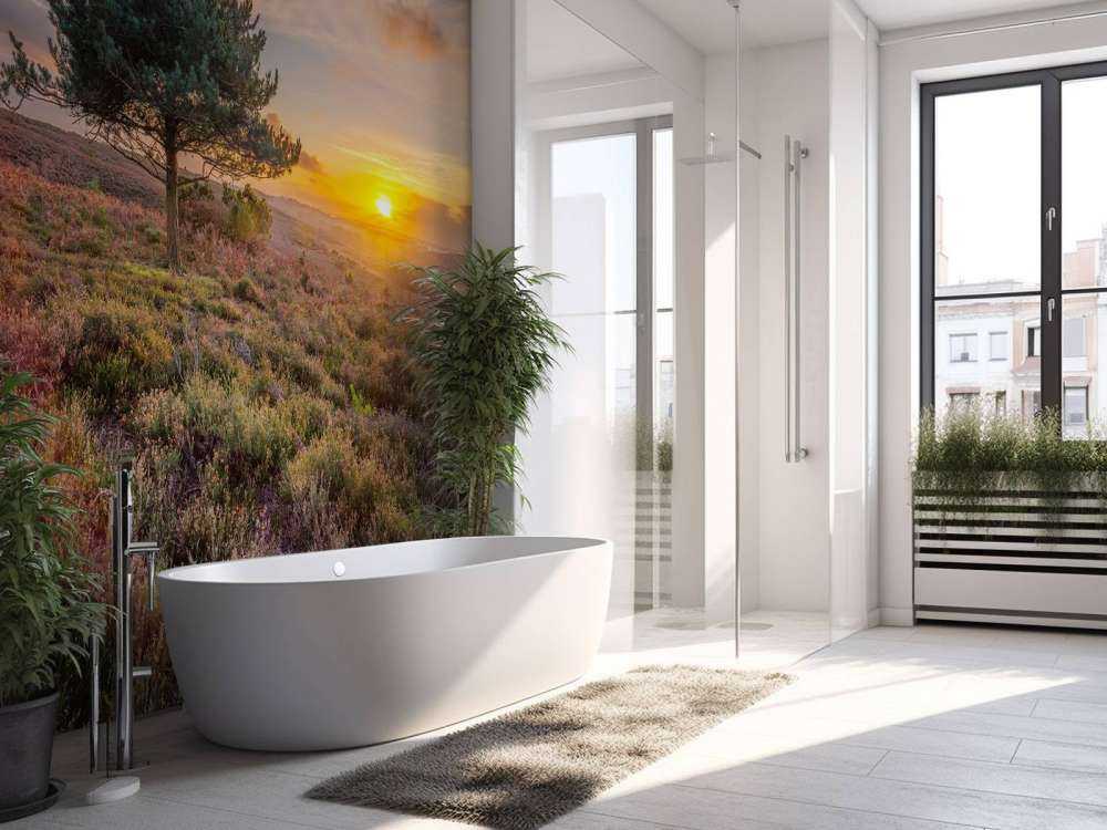 Solnedgang på heden