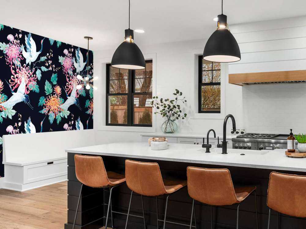 Waterverf kraanvogels