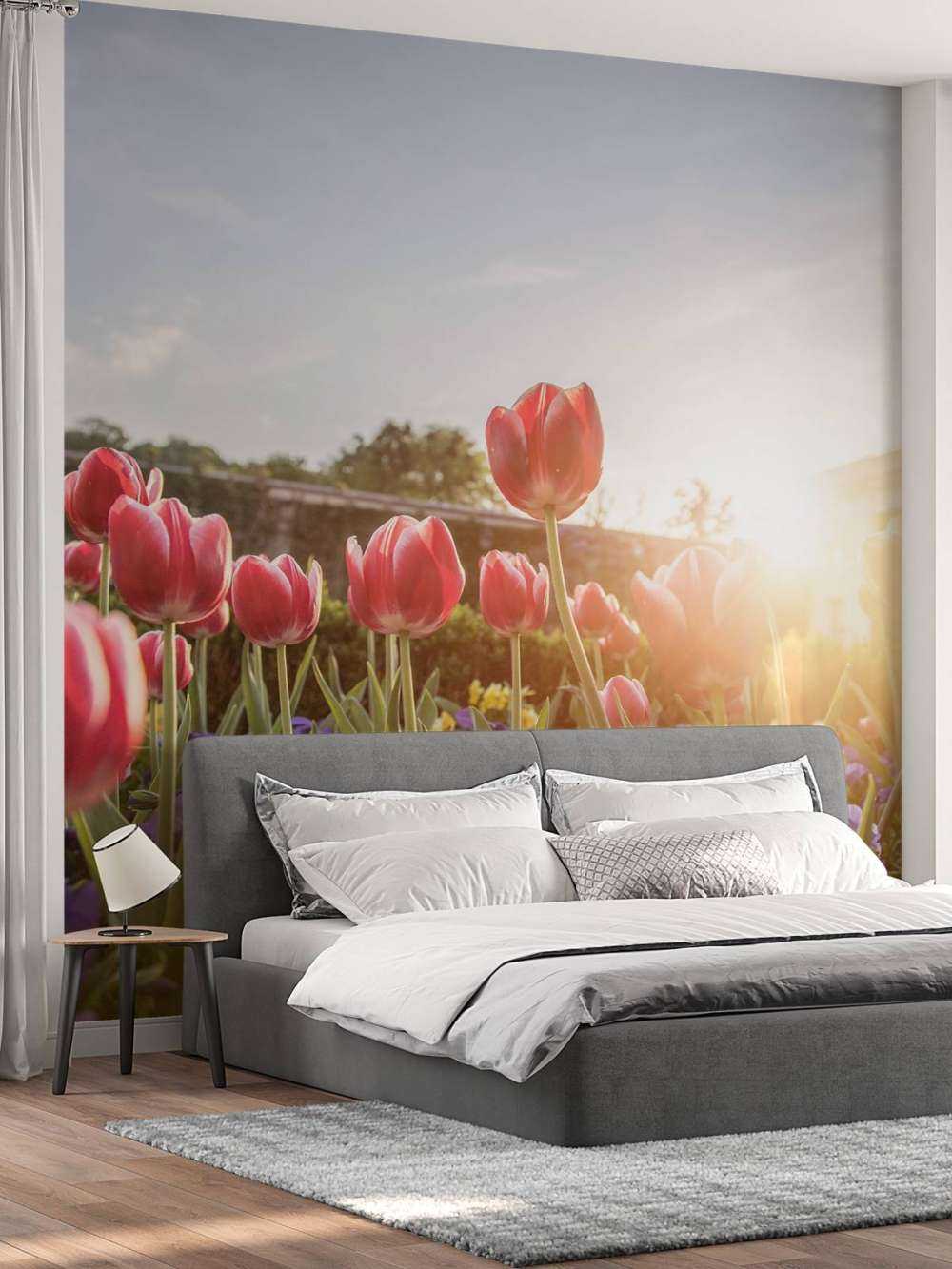 Blomster med sollys