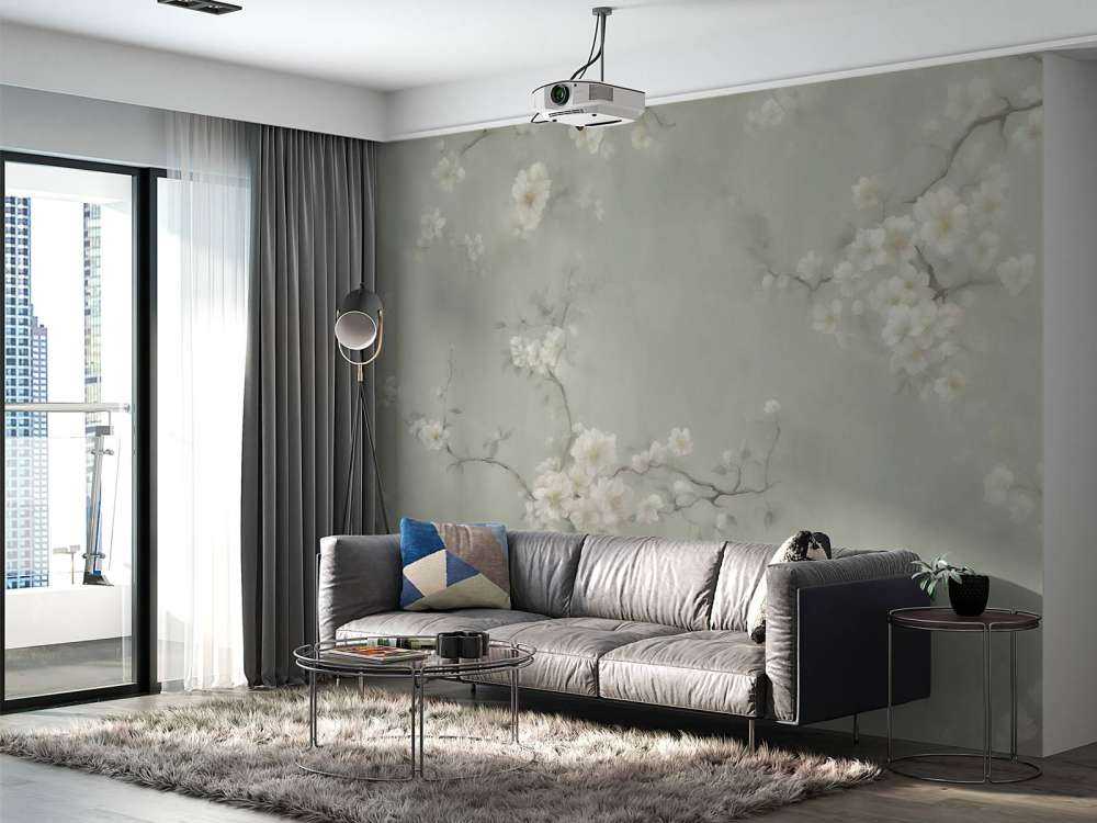 Skønne grene af blomster grøn