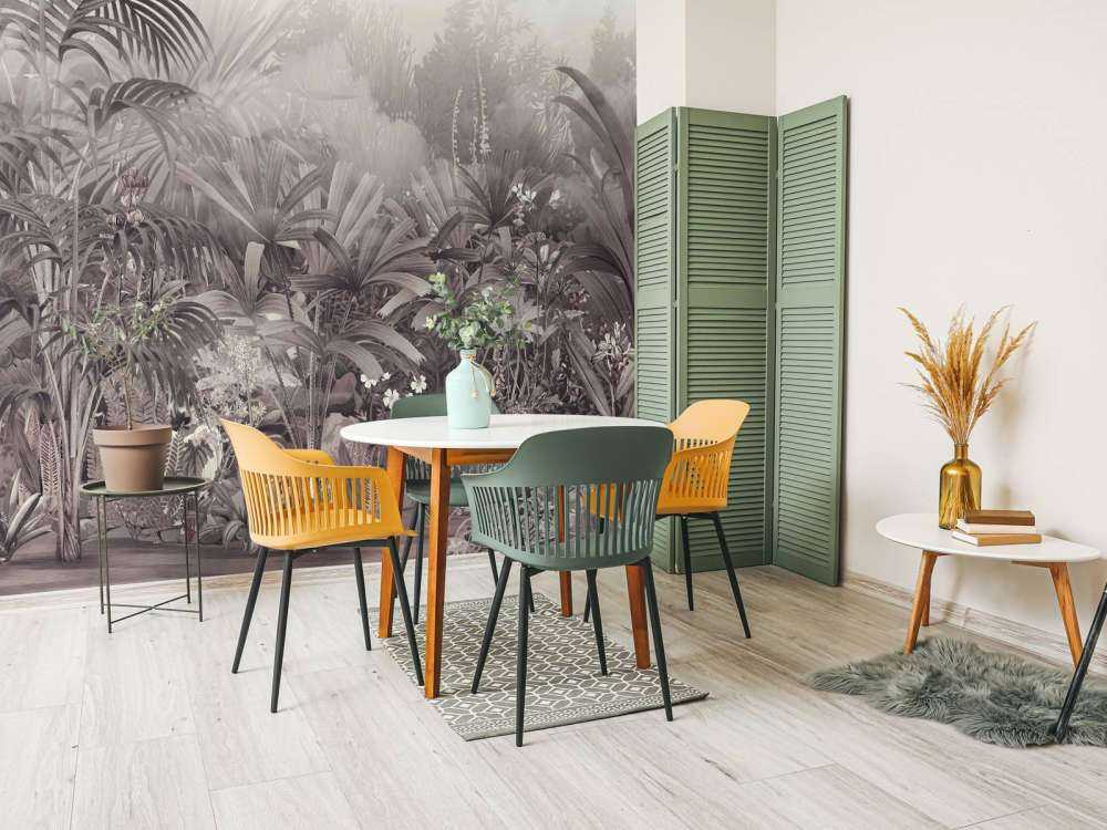 Morgen i den tropiske have lilla