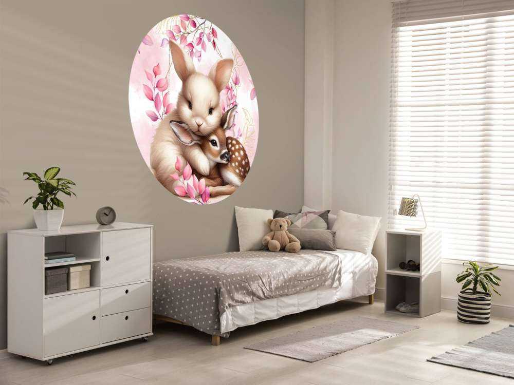 Kærlig kanin og lille hjort