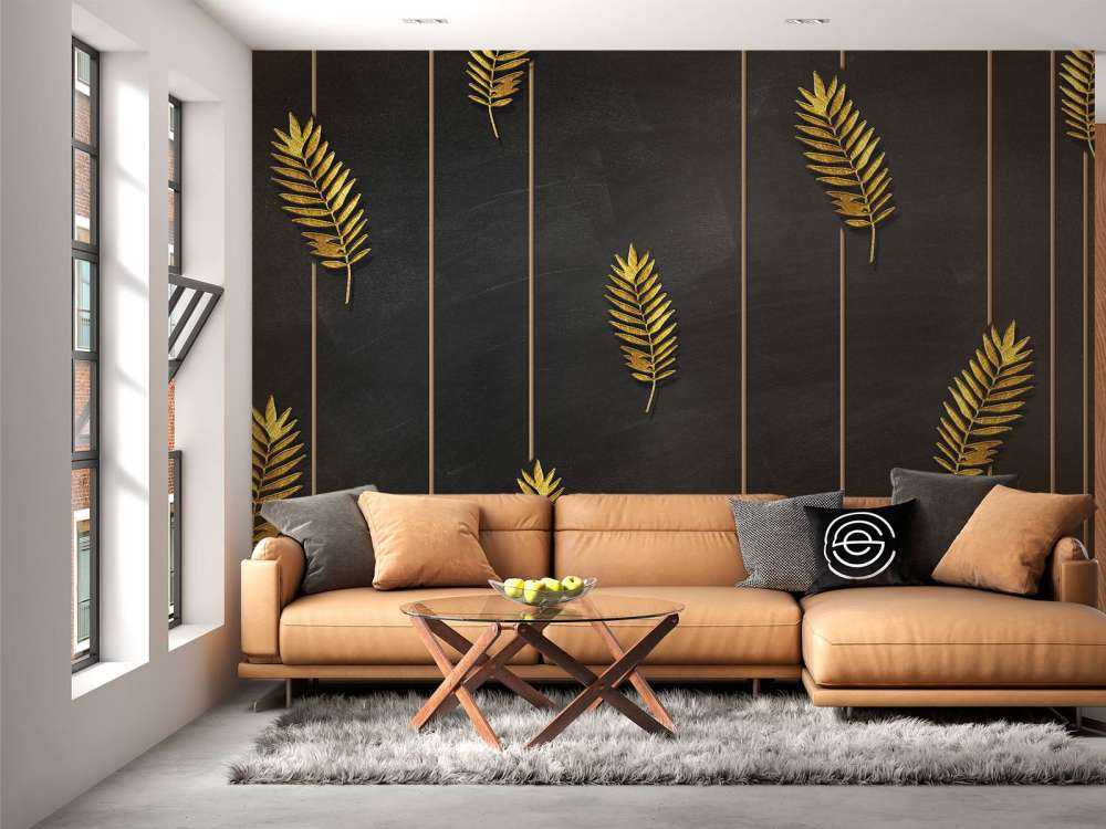 Gyldne tropiske blade