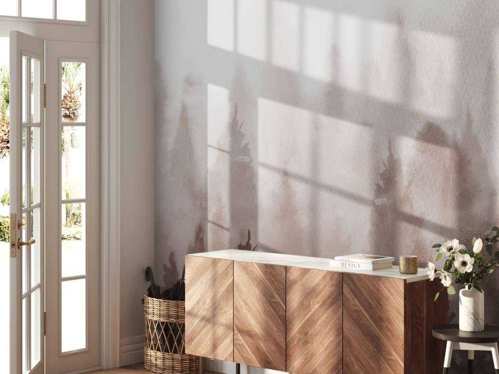 Skov lavet med akvarelfarve