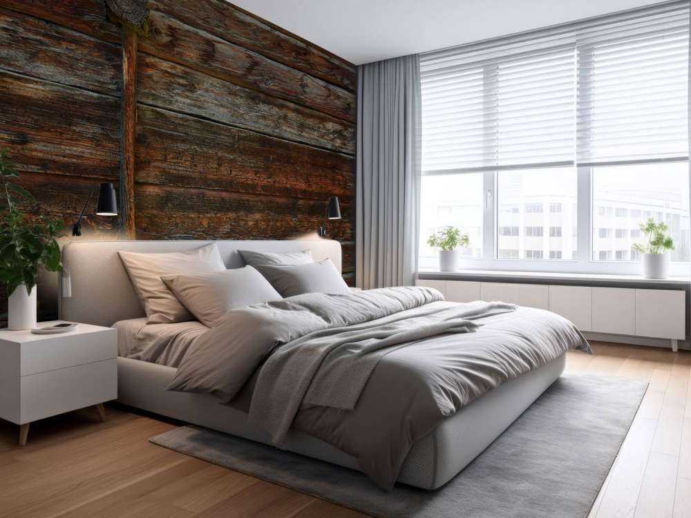 Gammelt træ med støttebjælke