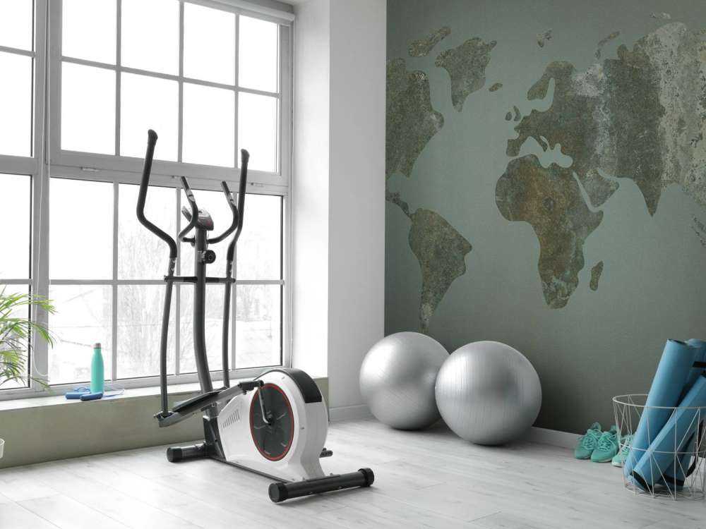 Grønt verdenskort med struktur