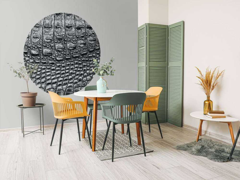 Sort krokodilleskind