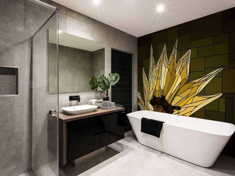 Gul gazania i blomst