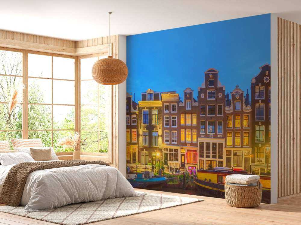 Amsterdam huse om natten