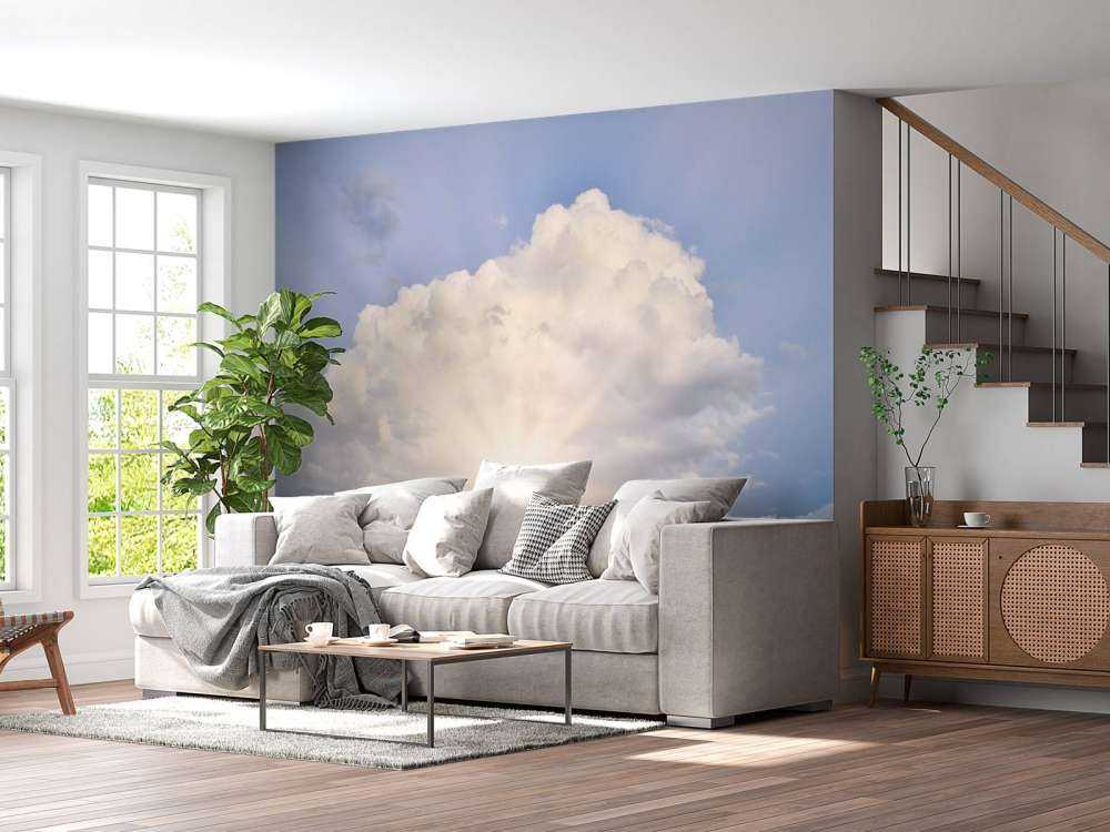 Solens stråler gennem skyerne