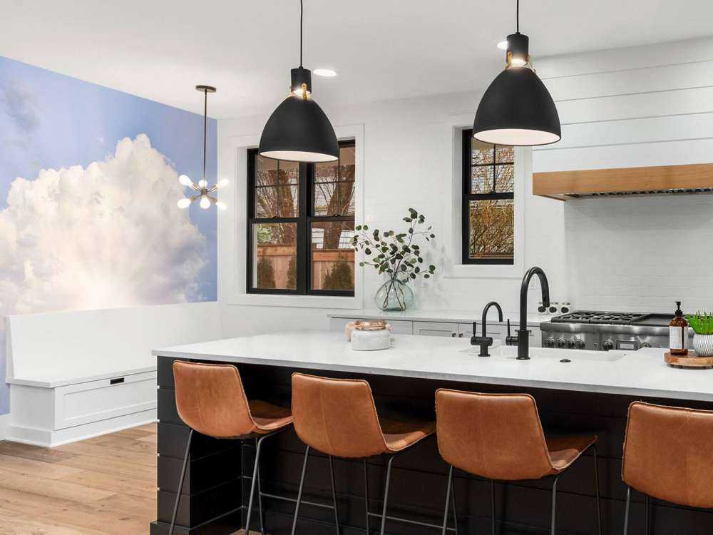 Solens stråler gennem skyerne