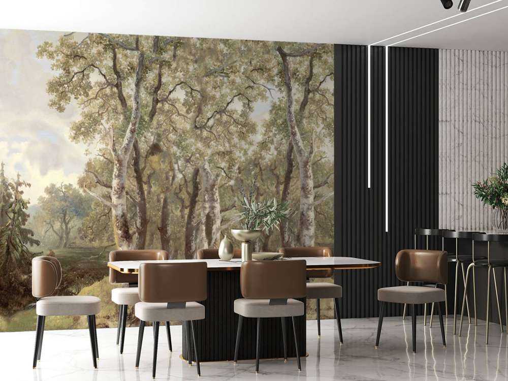 Skovlandskab Farve Panorama