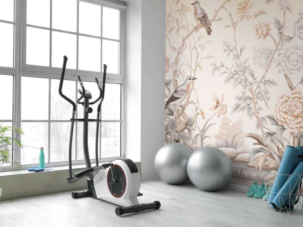 Tegnet blomsterlandskab