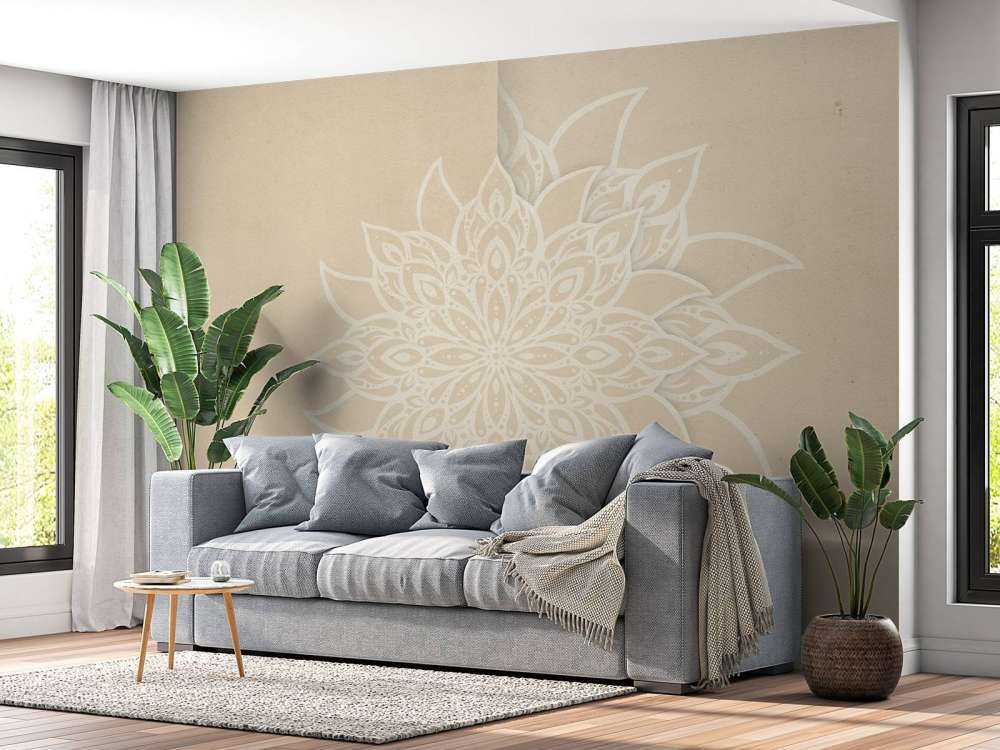 Beige Mandala Elegance