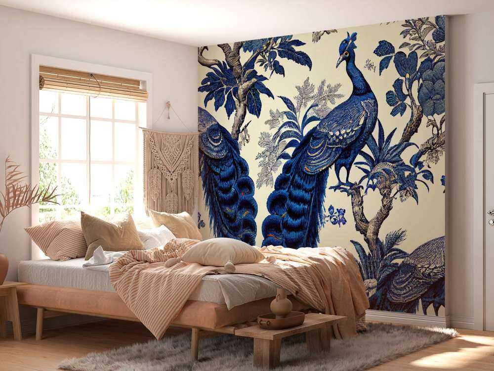 Kongeblå påfuglens pragt