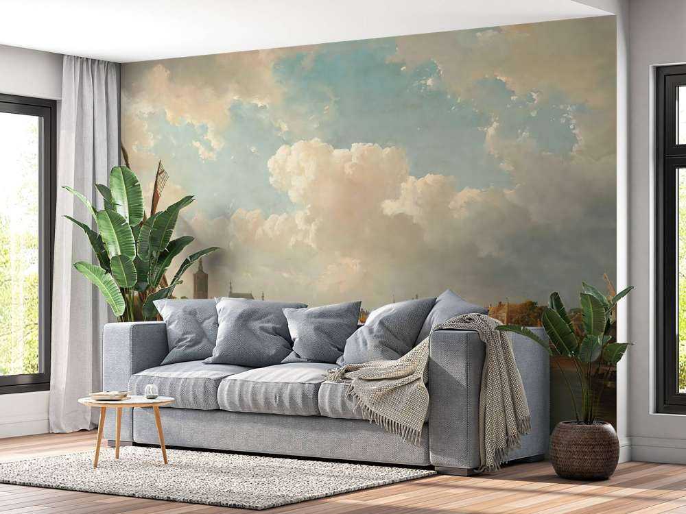 Udsigt over Haag fra Delft-kanalen i det syttende århundrøde