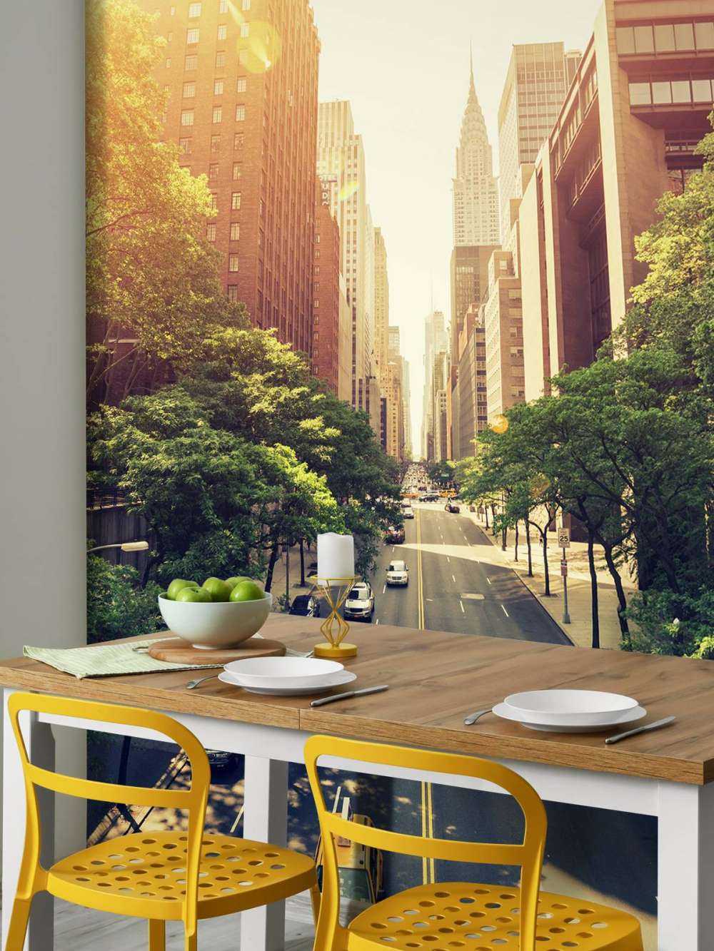 Motorvej gennem en by