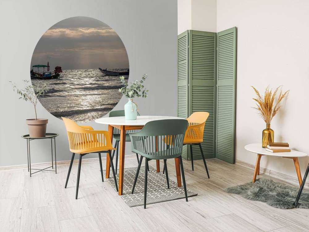 Natten faller på Kho Pipi Island (Thailand)