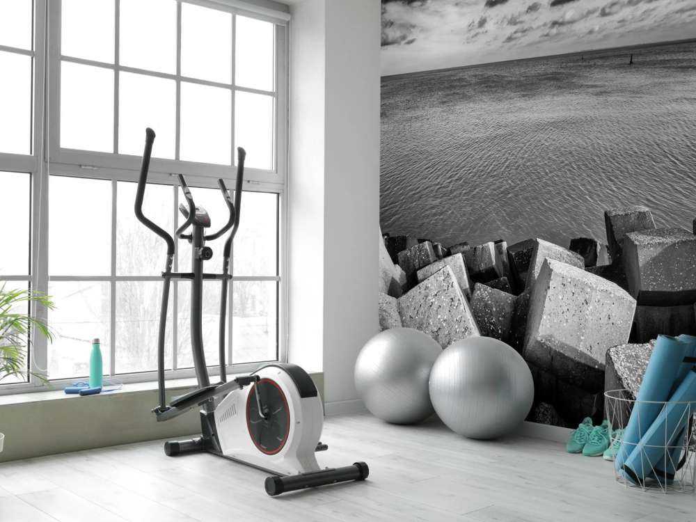 Betongblokker for havnen i Cadzand Bad