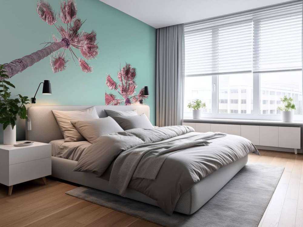 Palmetrær om sommeren