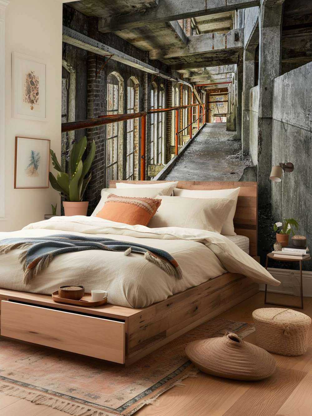 Gangvei i forlatt bygning