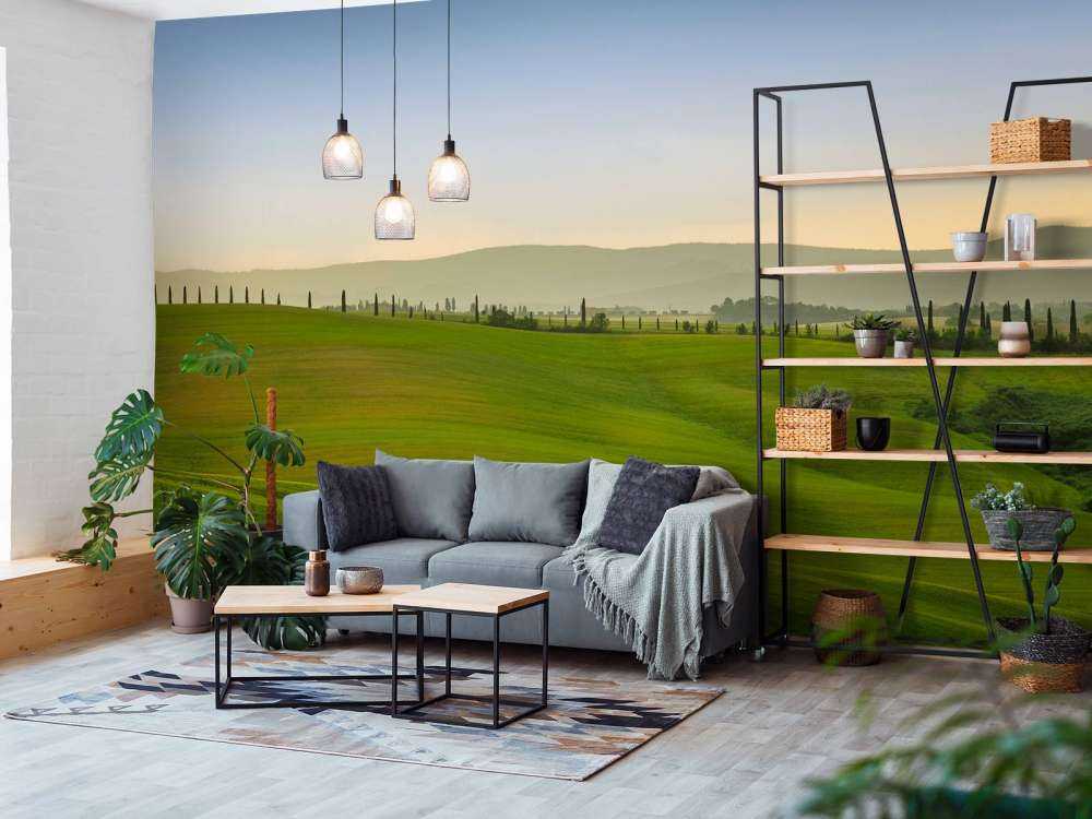 Kupert landskap Toscana