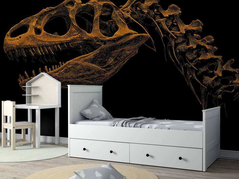 Skjelett av en dinosaur