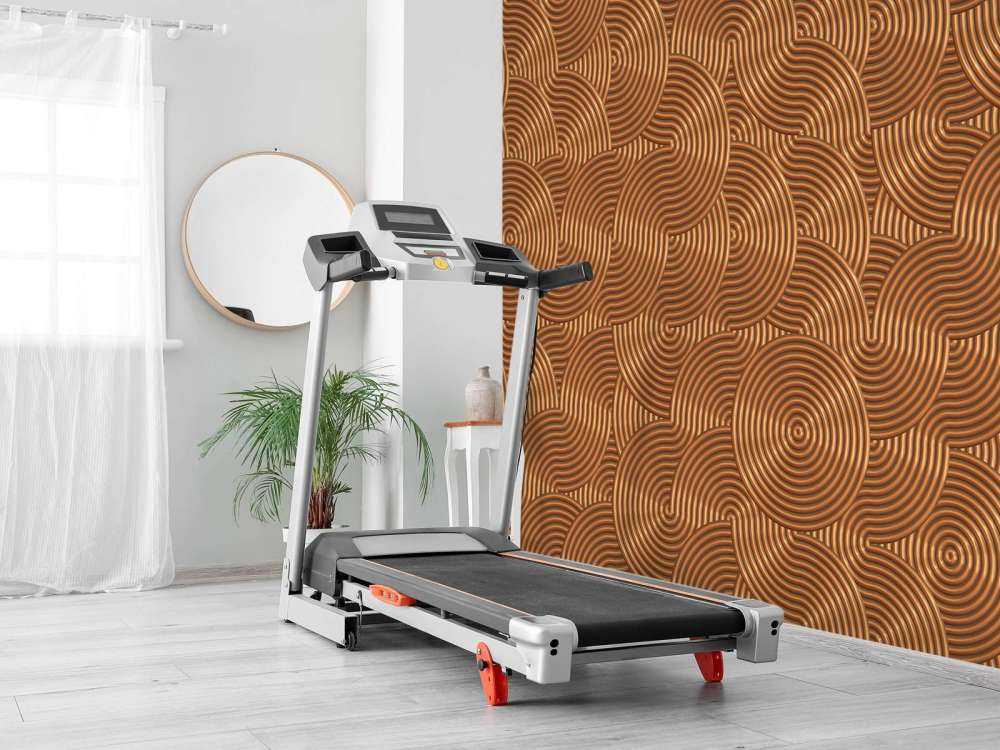 Metallbakgrunn med sirkler