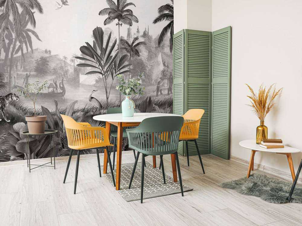 Leopard Landscape - Black and White