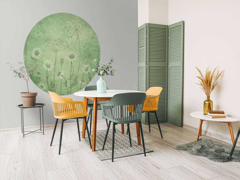 Dazzling Daisies - Green