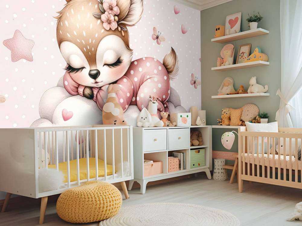 Sovende hjort på en sky