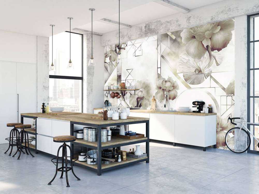 Akvarell Geometri Grønn