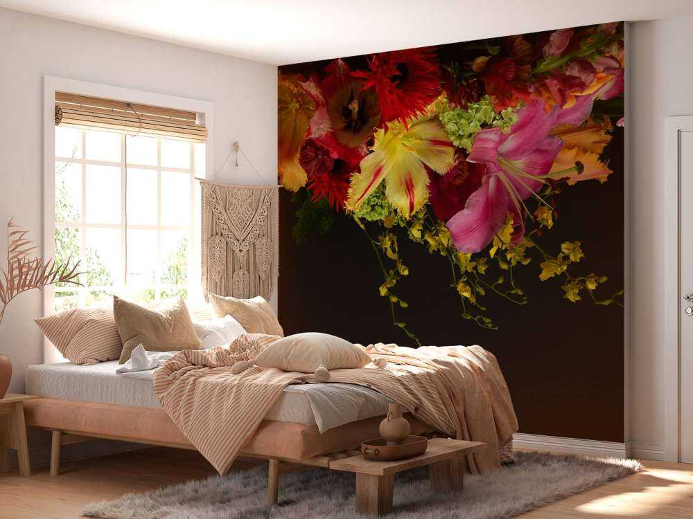 Fargede blomster