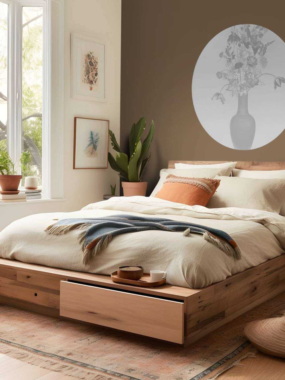 Sjenerøs blomsterbukett svart og hvitt